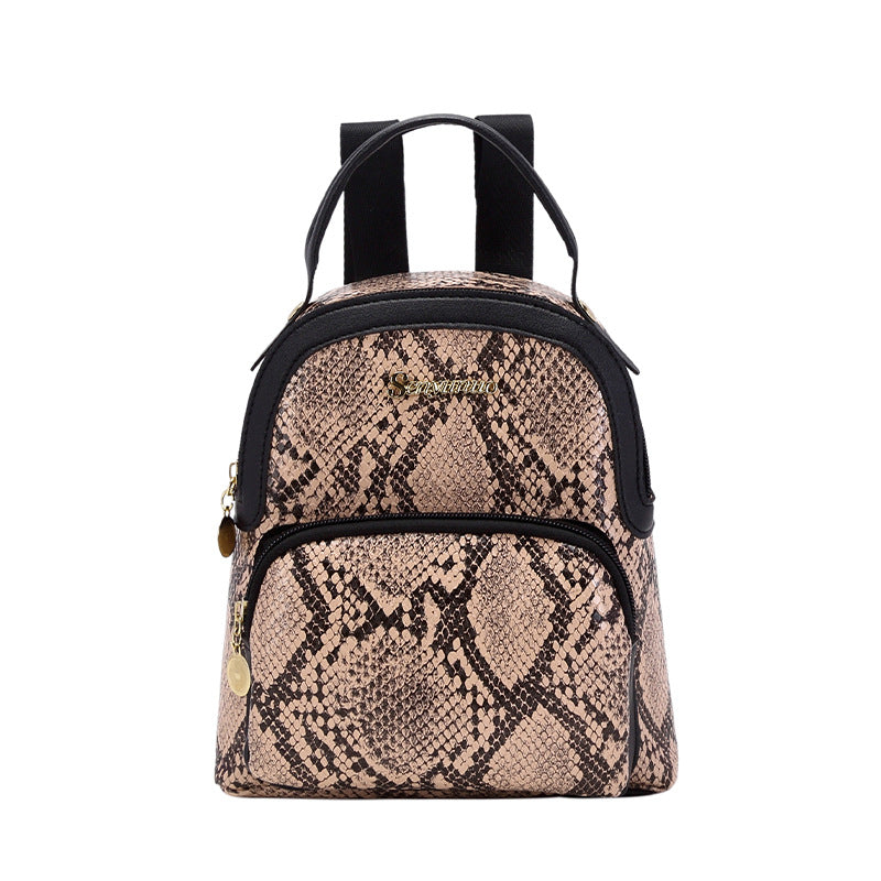 Wholesale  Women' s backpack  print cow color trendy personality fashion double-layer texture